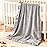 Pro Goleem Fleece Baby Blanket with 2 Inch Satin Trim Soft Plush Blanket for Boys and Girls for Babies Grey30\'\'x40\'\'