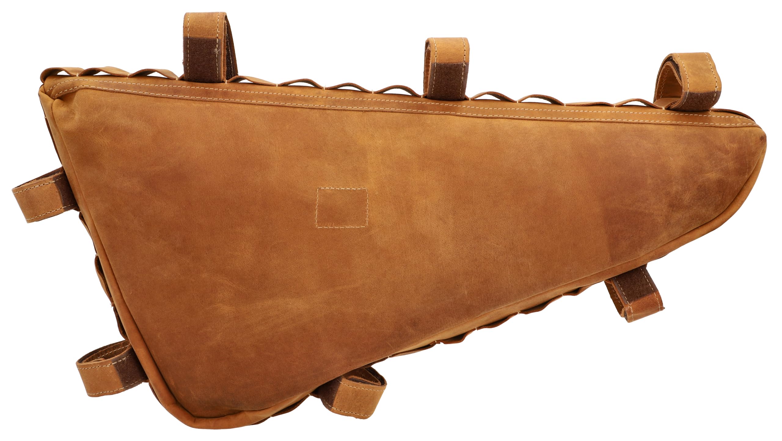 Gusti Fahrradtasche Leder - Roger V. Rahmentasche Ledertasche Vintage Look Fahrradzubehör Braun