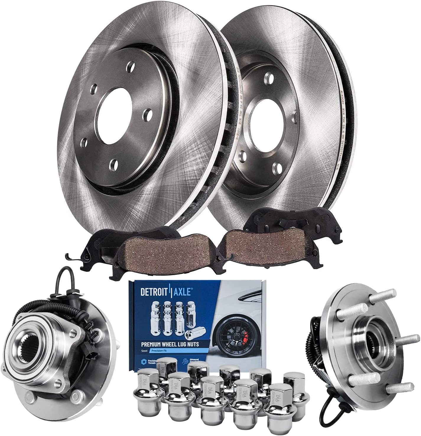 Detroit Axle Front Brake Kit for Chrysler Town & Country