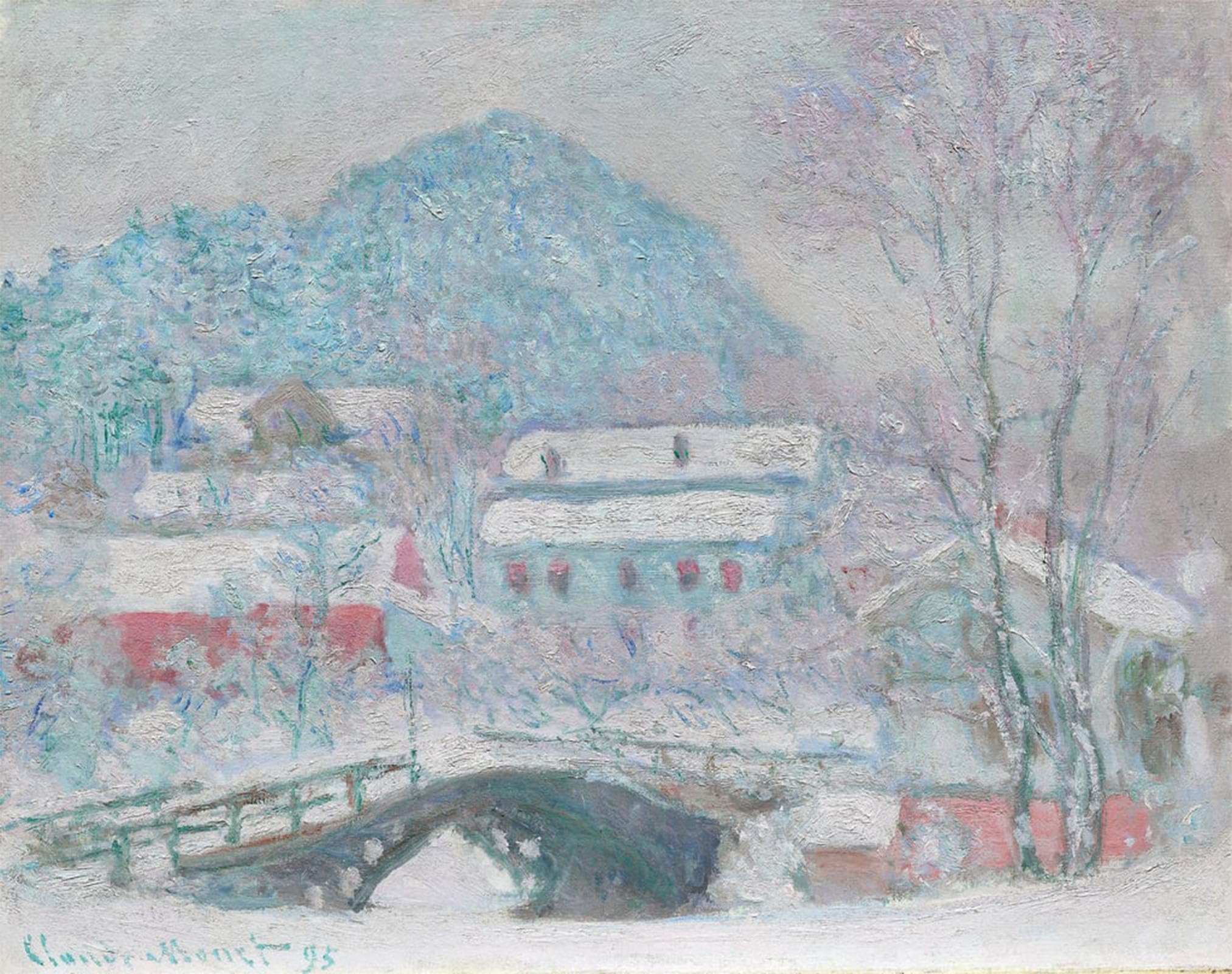 POSTERIIk Famous Print Pop Art Wall Art Graffiti Sandvika Norway by Claude Monet Art Prints for Home Decor 60x90cm