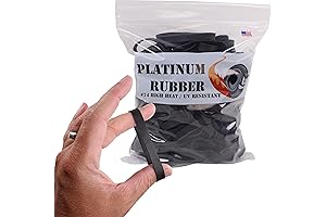 Platinum Rubber Crepe Bands for Longevity and Strength