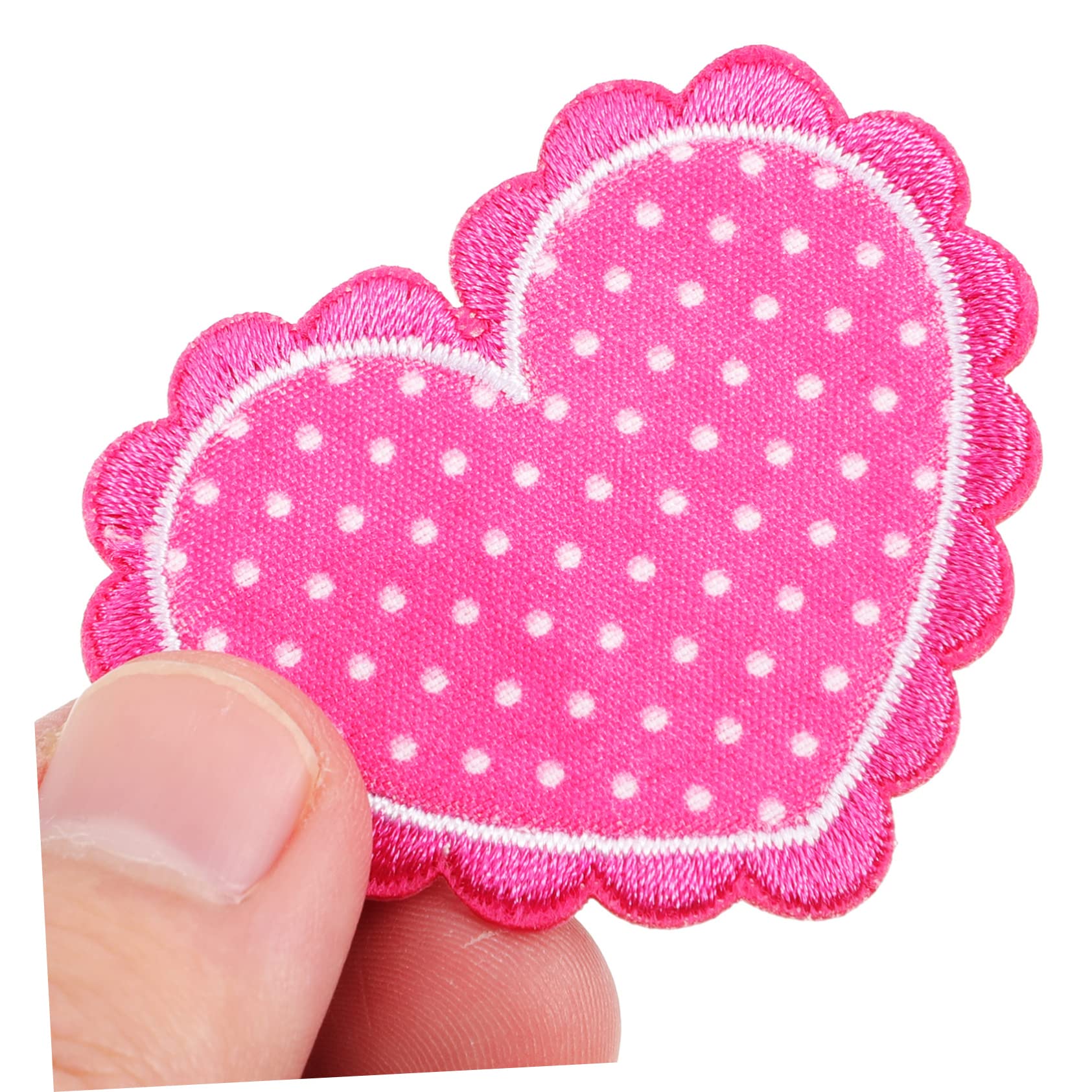 Uonlytech 4 Set Toppe Termoadesive Cuore Ricamate Per Riparazione Abbigliamento Patch Versatili Per Decorare Jeans Borse E Articoli Fai Da Te 20 Pezzi * 4