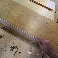 Vista 8 de Rok Separadores de puerta de gabinete de panel elevado para ranura de 1/4 pulgadas (0.250 in), estabilizadores de bolas de goma para puerta