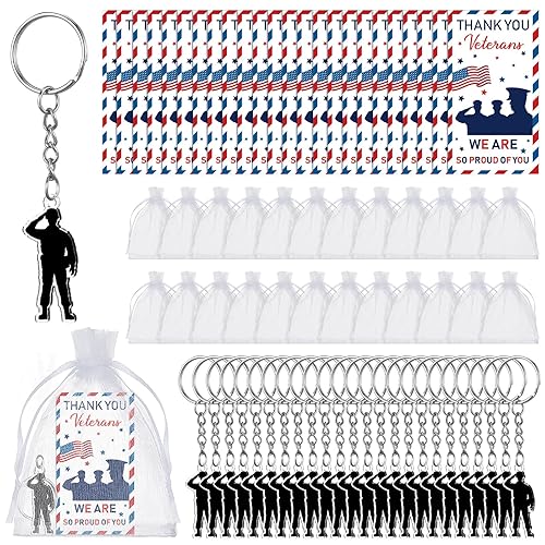 Tondiamo 72 Pcs Veterans Military Man Valentines Day Gift Bulk