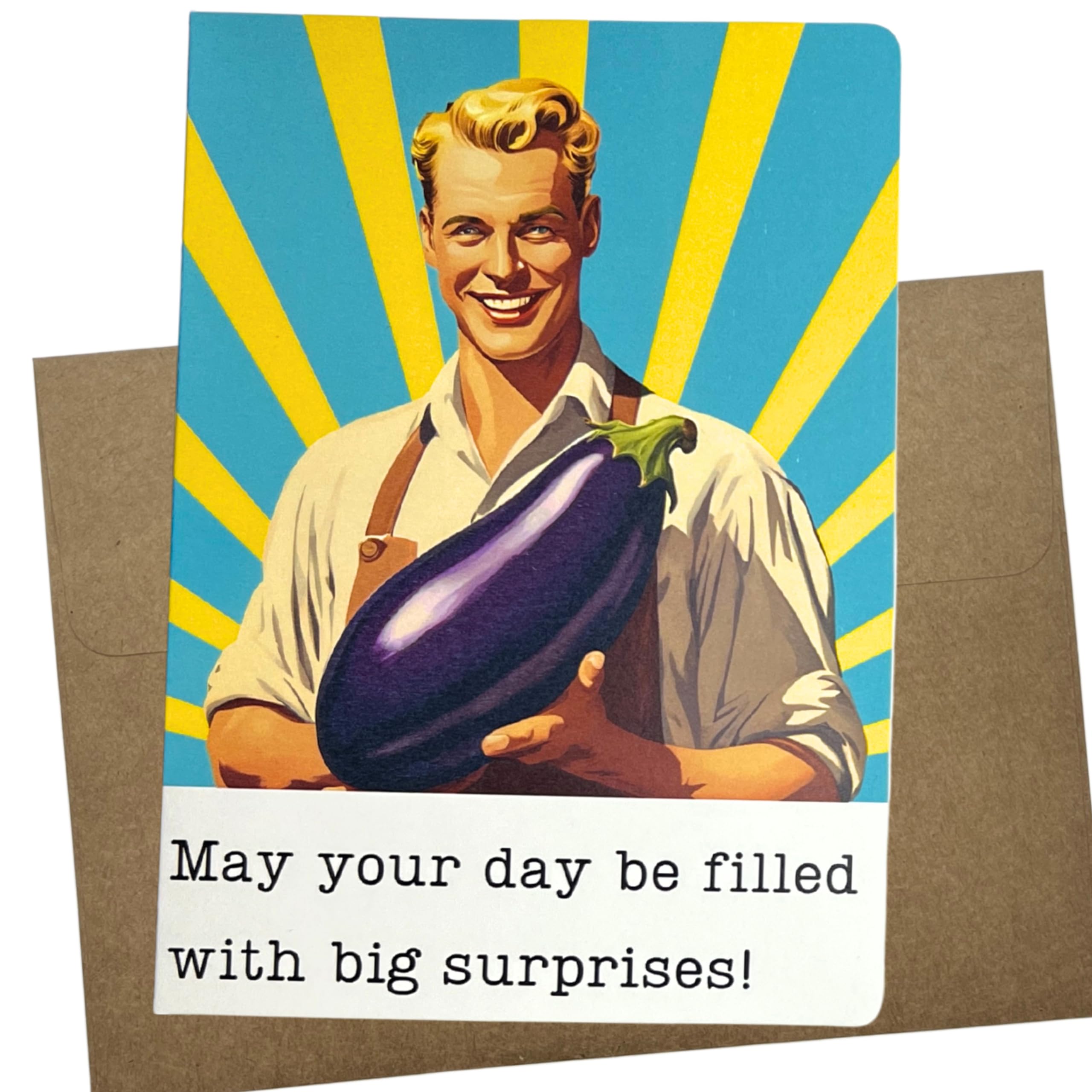 Whitman and Daughter Funny Gay Birthday Card, Gay Wedding Card for Men (1 Premium Card, 5X7 Inch) blank for all happy occasions like bridal shower