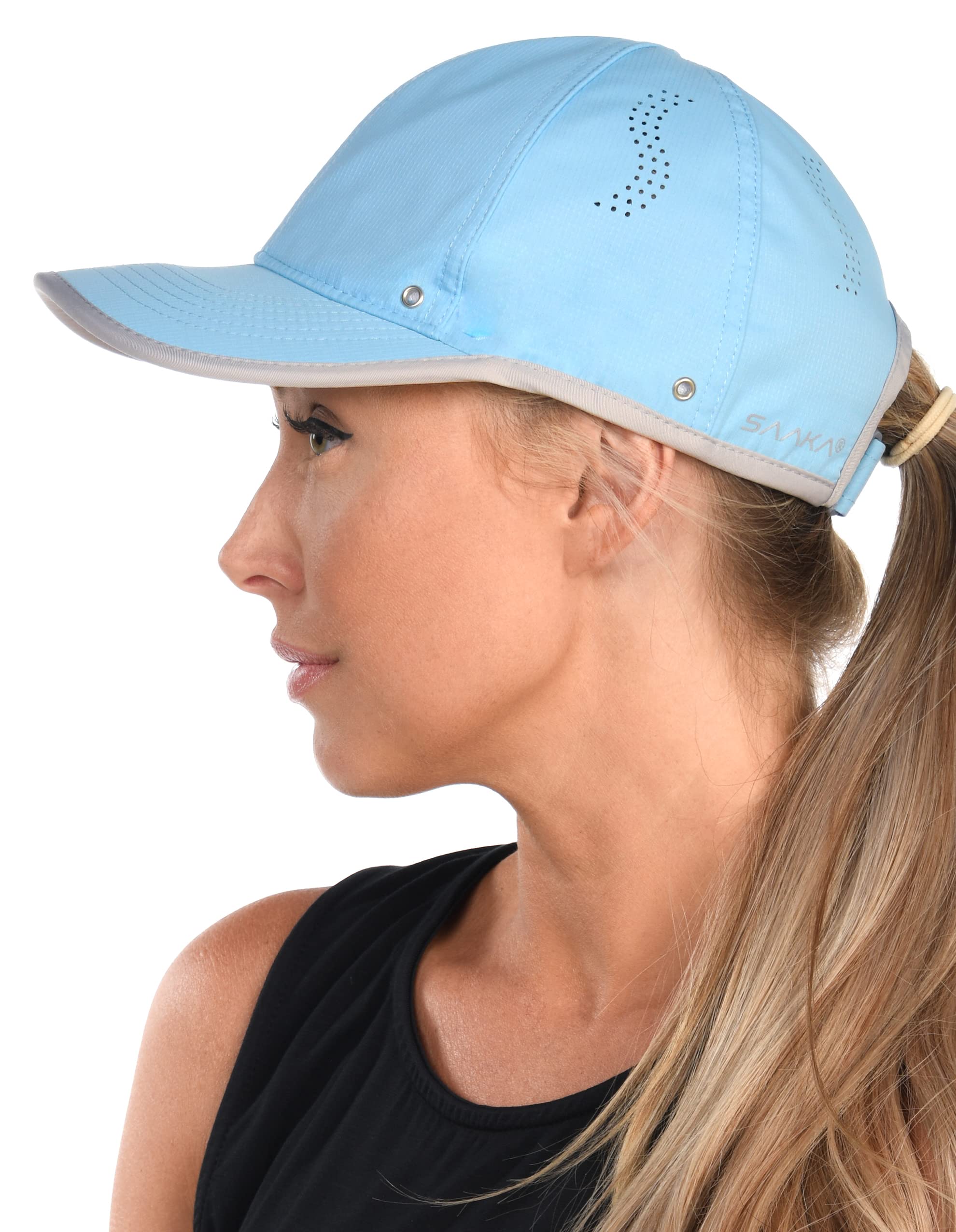 SAAKA Featherlight Sports Hat. Lightweight, Quick Drying. Running, Tennis & Golf Cap for Women & Girls