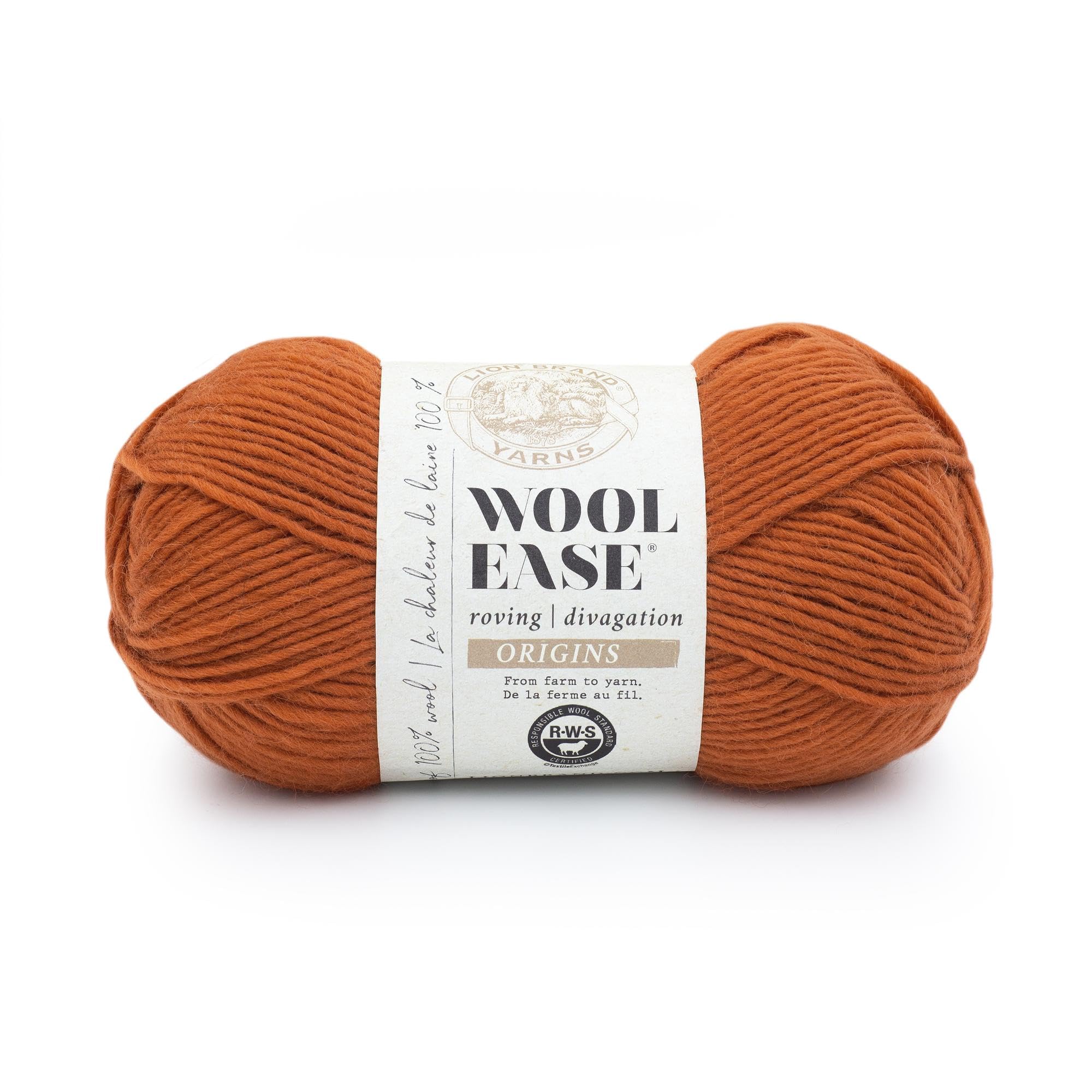Amazon.com: Lion Brand Yarn Wool-Ease Roving Origins, 100% Wool