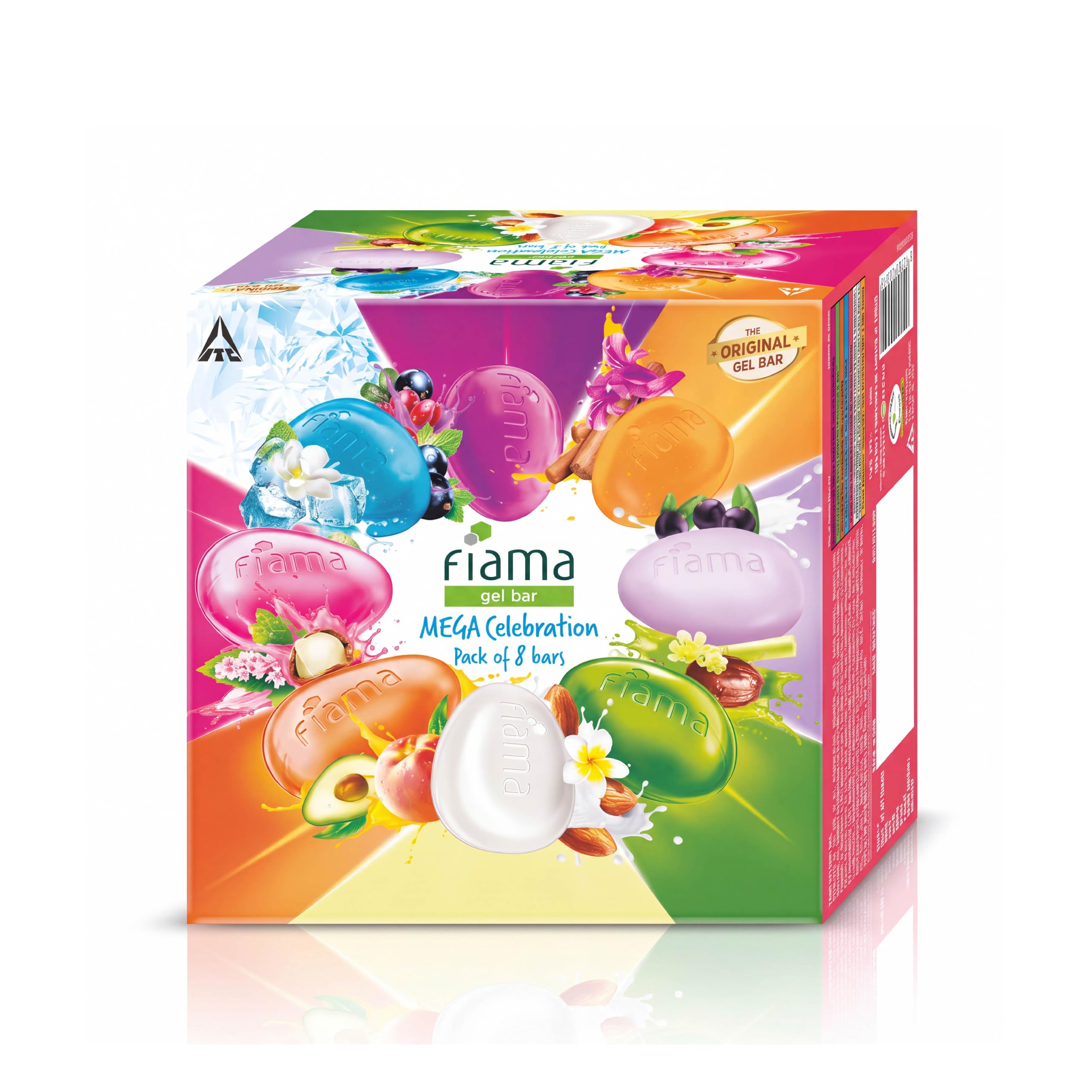 Fiama Gel Bathing Bar Mega Celebration Pack, With 8 Unique Gel Bars & Skin Conditioners For Moisturized Skin, 125g Soap (Pack Of 8)-image-9