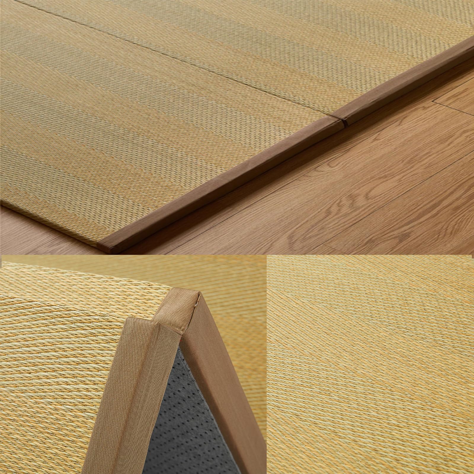 Tatami Mat, colchón japonés plegable con respaldo antideslizante, diseño transpirable, fácil de limpiar, ideal para sala de estar, dormitorio, meditación, yoga y sala de té