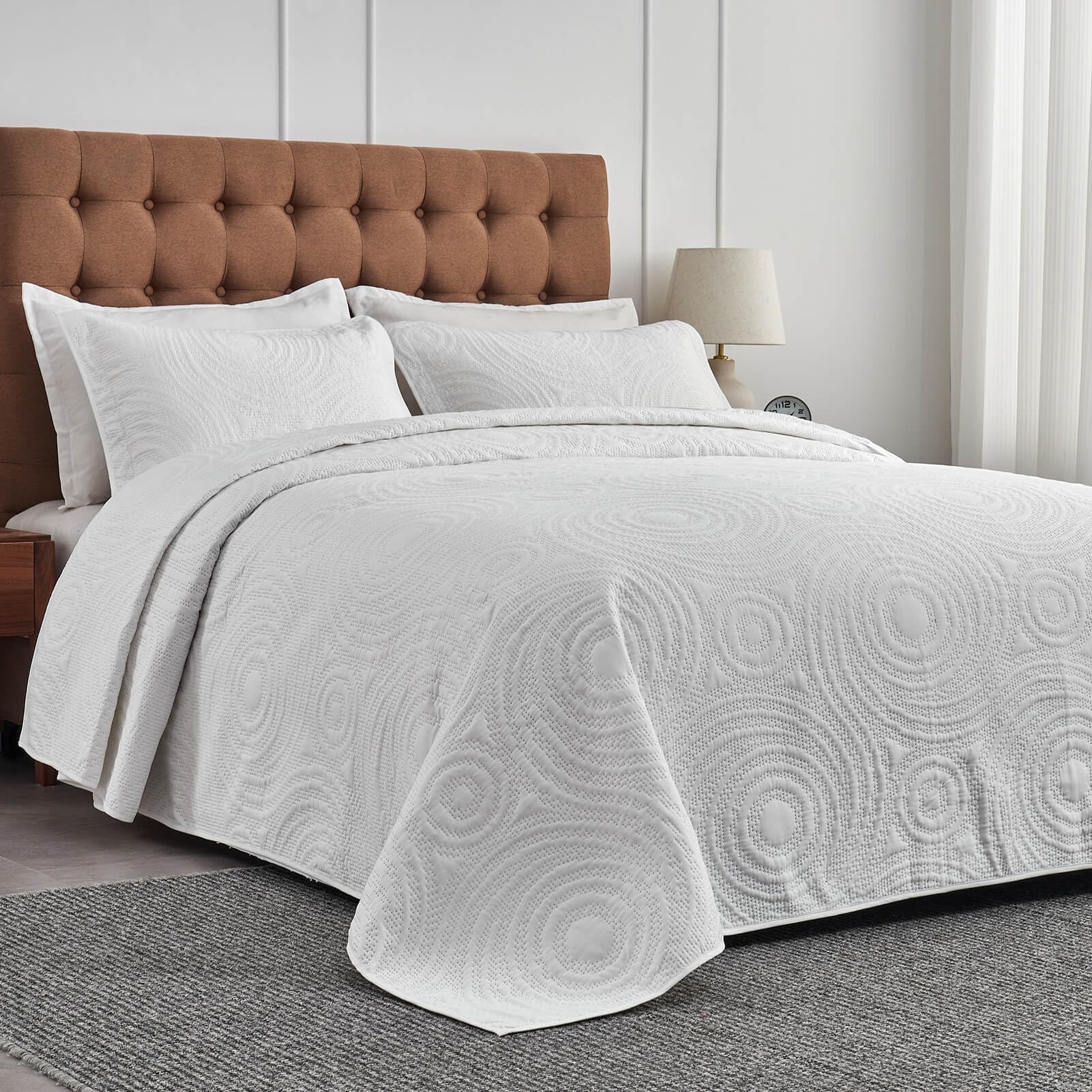 Extra Wide King Comforter ENJOHOS California King Quilt Sets - s 128x120,  Extra Wide Large King Oversized King Bedspread, image size:1601x1601