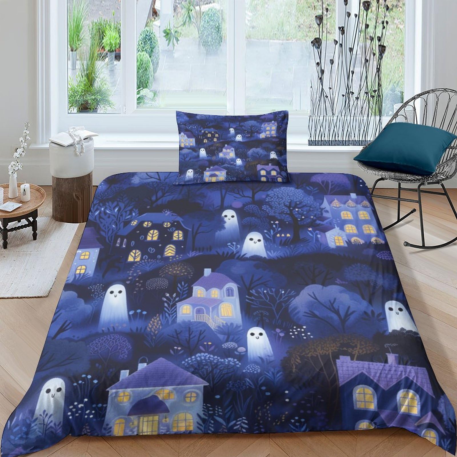 Housse de couette monstre 3D抗 plissement et ultra douce pour literie enfant single