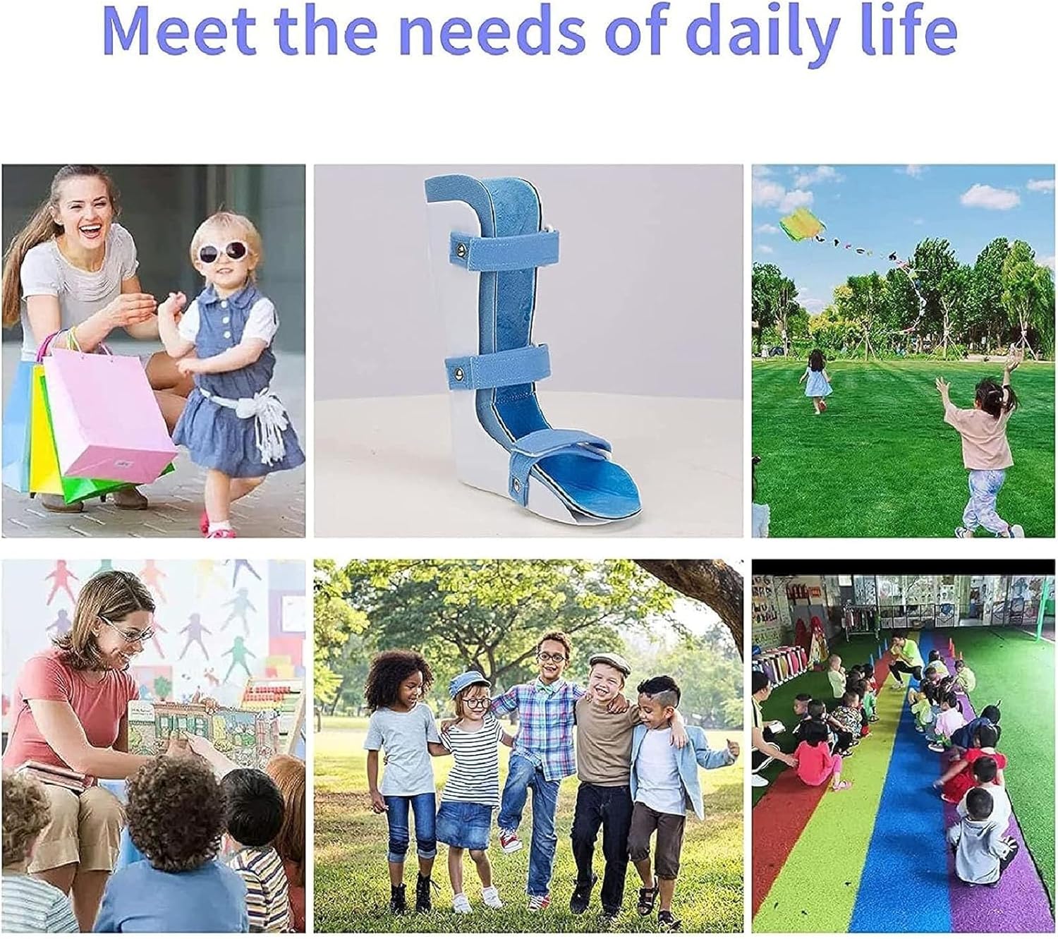 Medical Foot Drop Splint, Children's Corrector, Night Support, Ankle Posture Correction Brace(Right,XL)