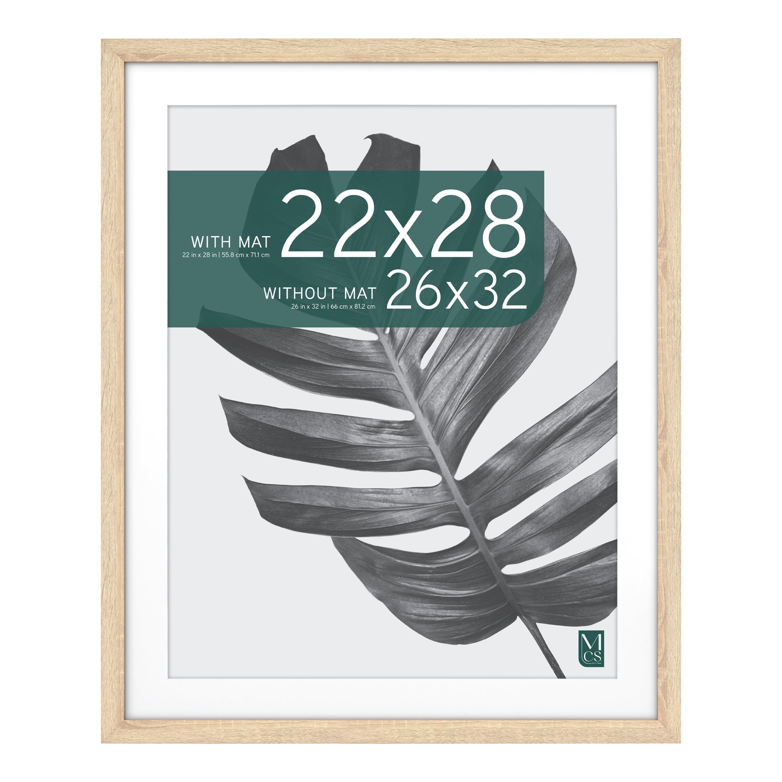 MCS Studio Gallery Frame, 26x32 Inch with 22x28 Inch Mat, Wall Art