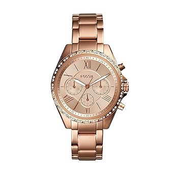 Fossil Womens Modern Courier Stainless Steel Chronograph Dress Quartz Watch