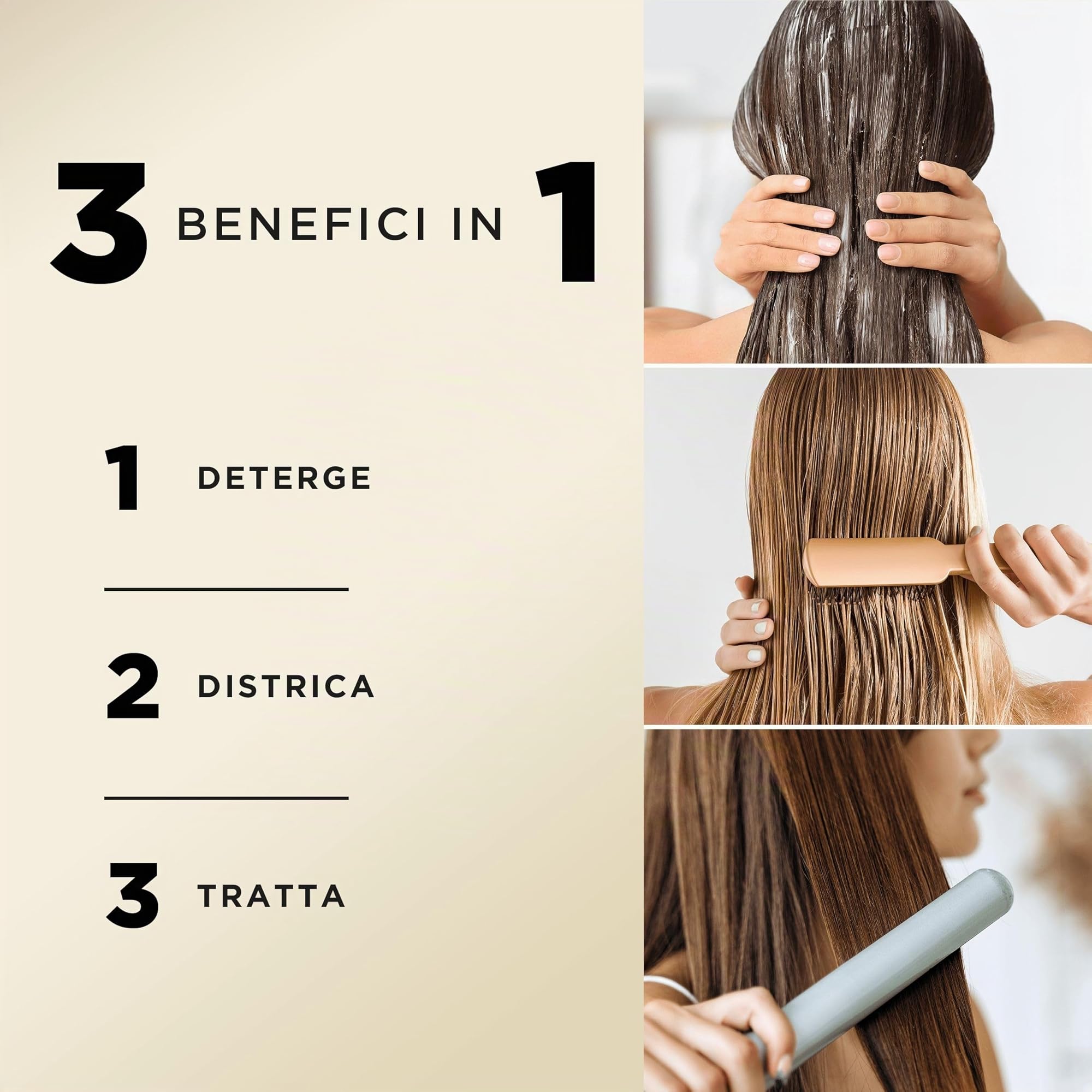 Pantene PRO-V Ricci Perfetti, Shampoo, Balsamo e Trattamento 3 in 6x300ml Ricci Crespi e Ribelli, Arricchisce i Capelli con Nutrienti, Senza Olio Minerale, Active Nutri-Plex
