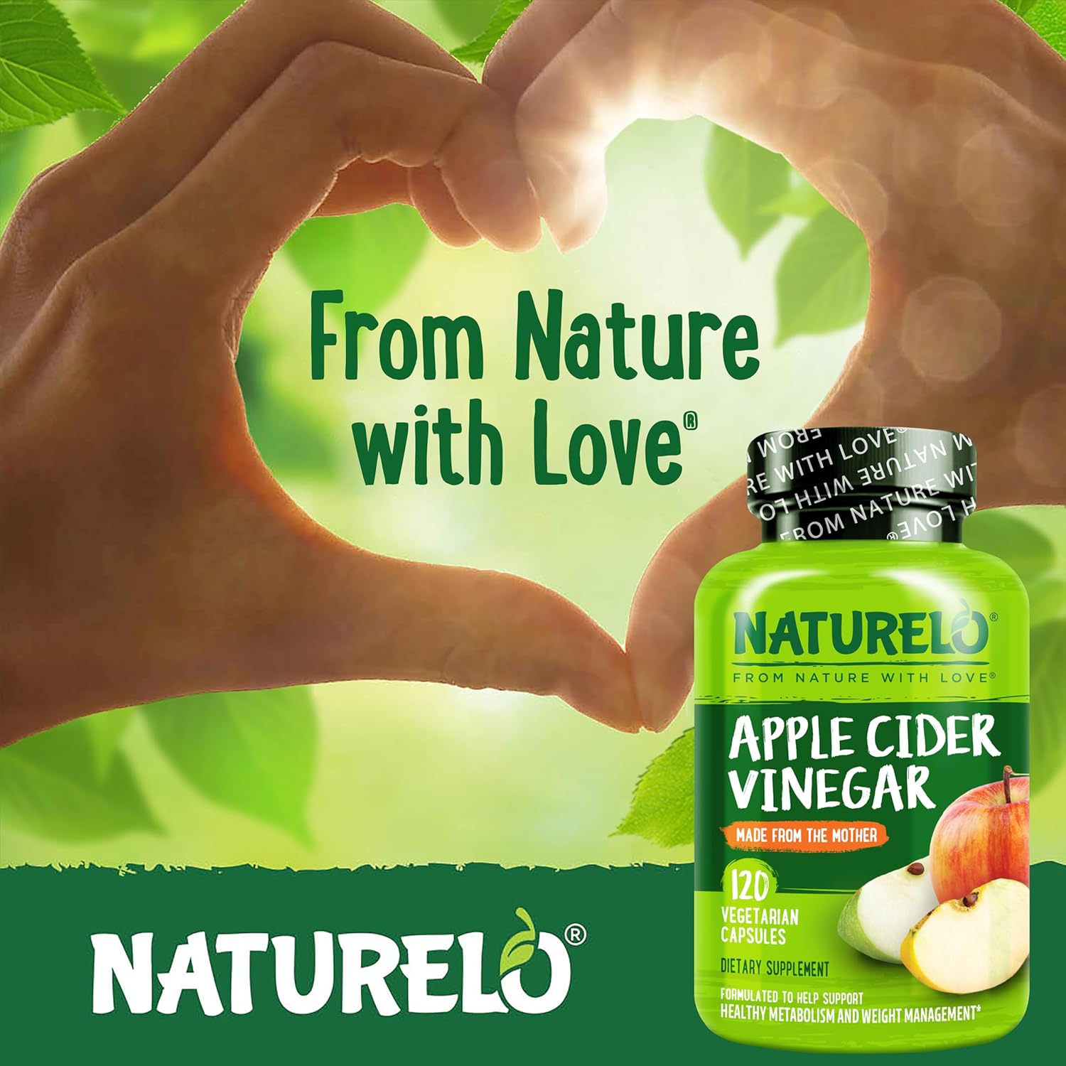 NATURELO Apple Cider Vinegar Capsules - Natural ACV with Mother Supplement for Men & Women for Detox, Cleanse and Weight Management - 120 Vegan Capsules - Image 6