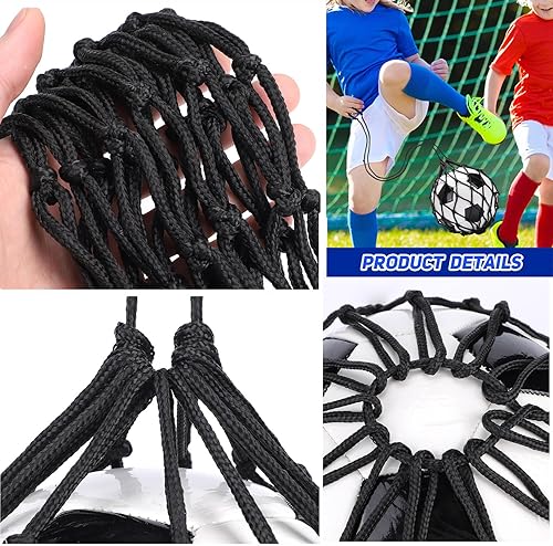 Miniatura 4 de TOBWOLF 2 unidades de entrenamiento de fútbol, red de entrenamiento de retorno de fútbol para pelota de tamaño 3, 4, 5, manos libres, ayuda de