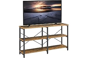 Songmics TV Stand for TVs up to 65 Inches - Rustic Brown