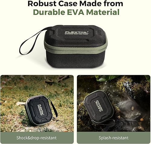 Miniatura 5 de FLEXTAILGEAR Estuche portátil para bomba de aire, material rígido de polipropileno, compatible con TYXTY2XMP2PROMP2PLUS, soporte de almacenamiento