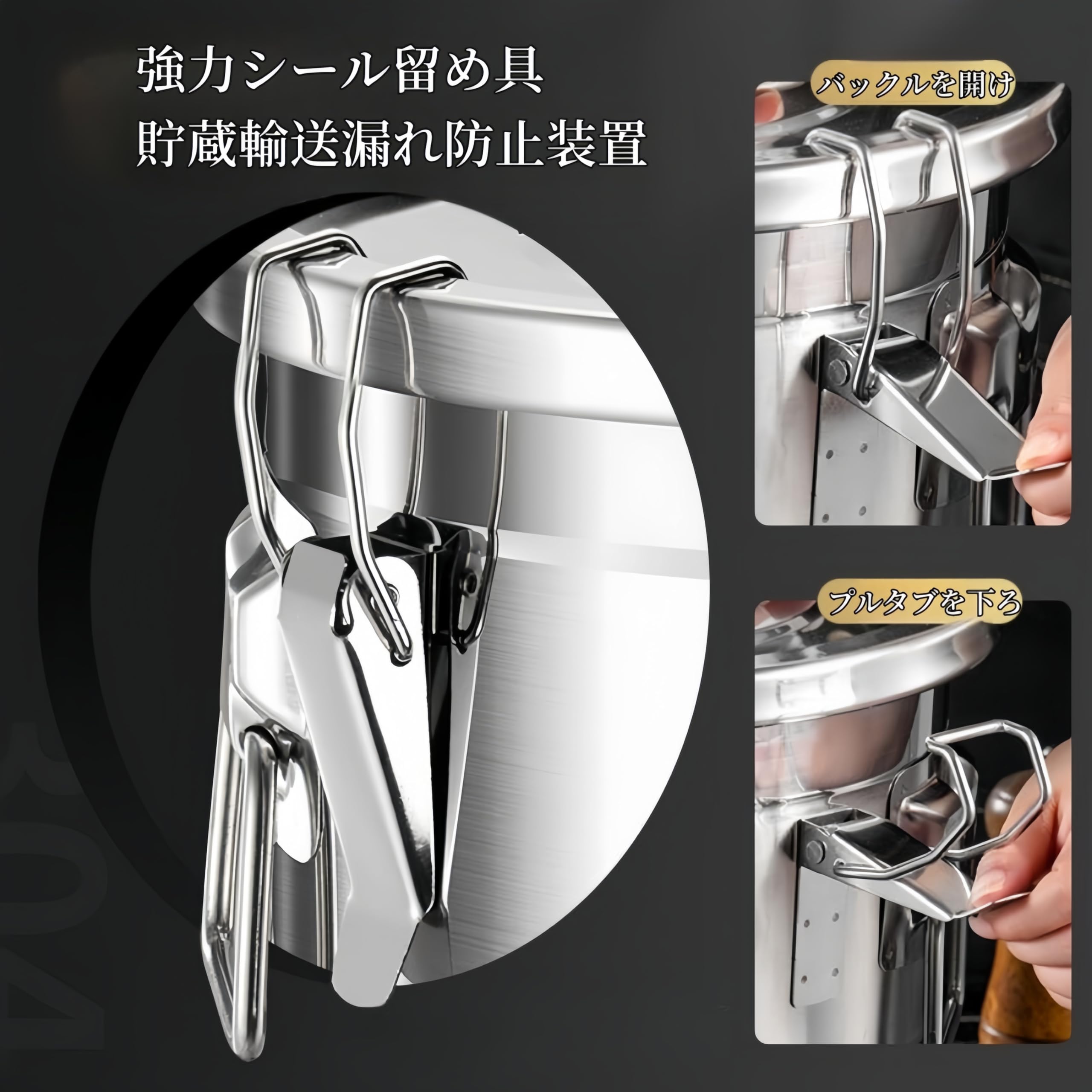 Amazon｜Jivccof 寸胴鍋 米たる 業務用 密閉保存容器 給食缶