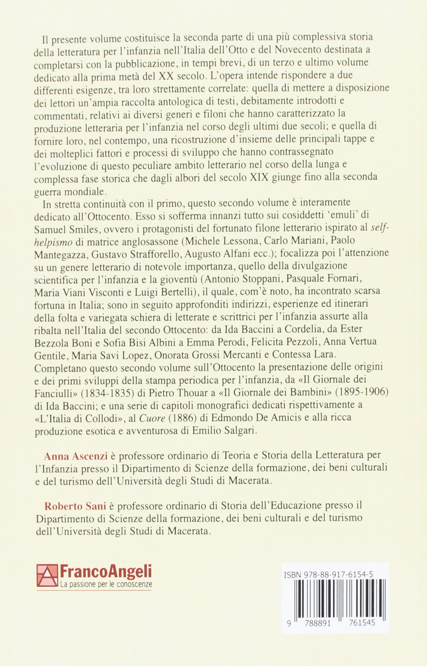 Storia e antologia della letteratura per l'infanzia nell'Italia dell'Ottocento (Vol. 2)