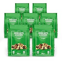 by Amazon Frutta a Guscio Mista e Uva Passa – 200g, confezione da 7