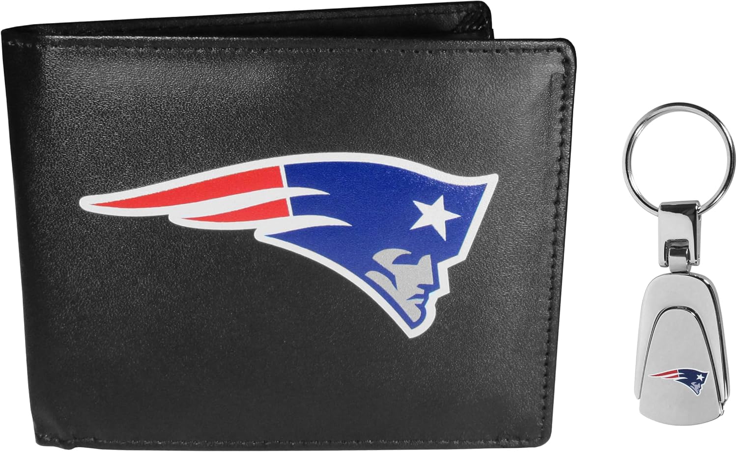 Siskiyou Sports Leather Bi-fold Wallet & Strap Key Chain