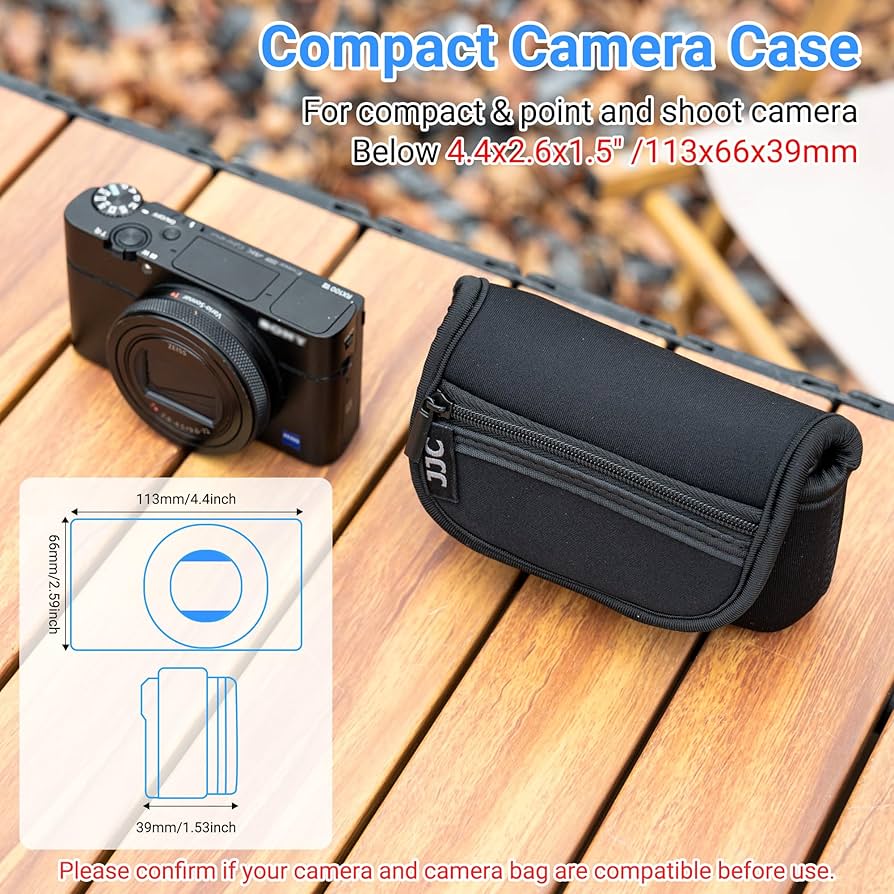 Amazon.com : JJC Neoprene Compact Digital Camera Case Travel