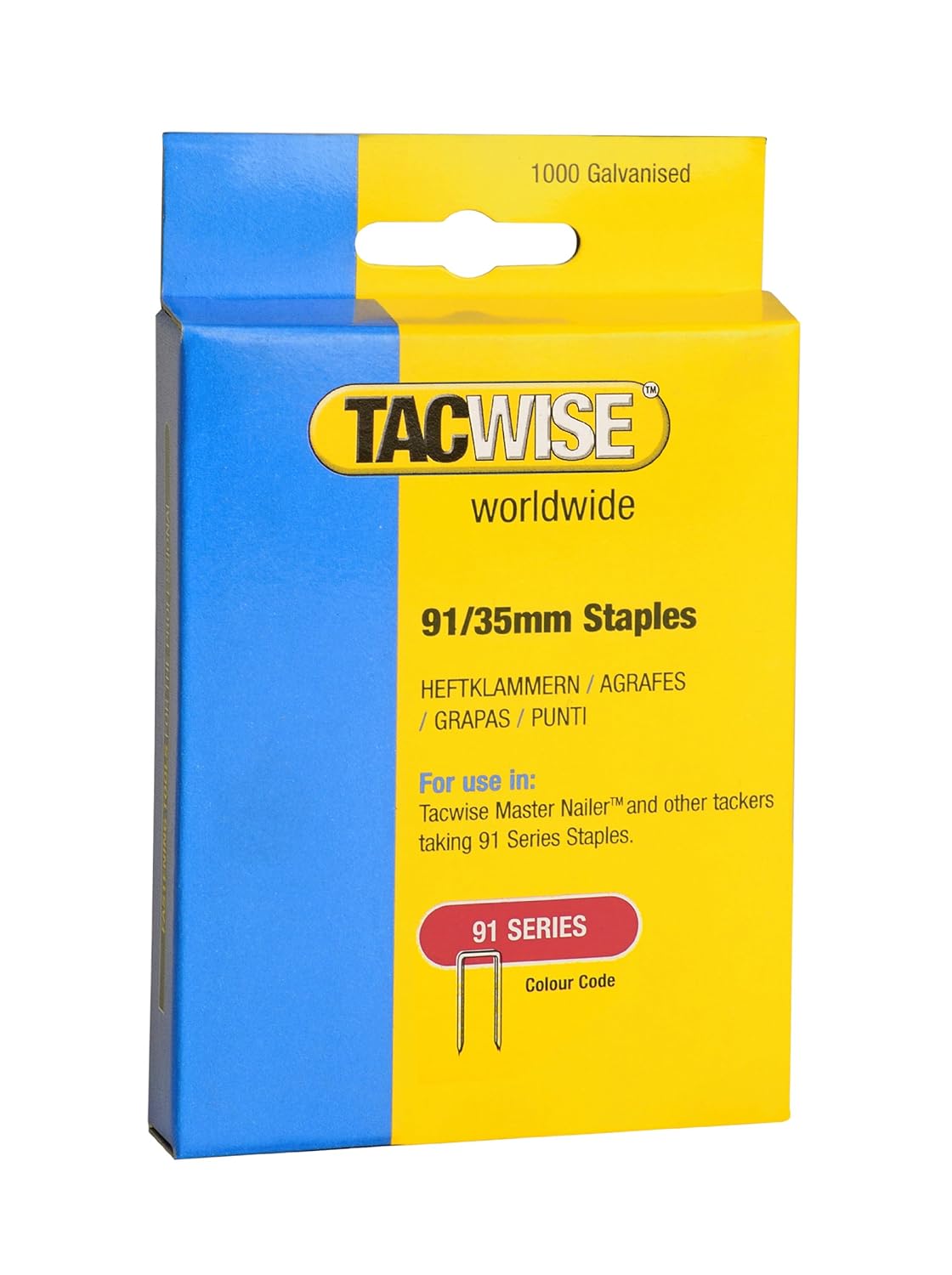Tacwise 91/35mm Staples for Staple Gun (1000)
