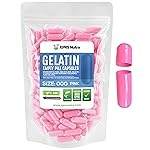 XPRS Nutra Size 000 Empty Capsules - 100 Count Large Empty Gelatin Capsules - Pills for DIY Supplement Capsule Filling - Fillable Color Gel Caps Pills (Pink)