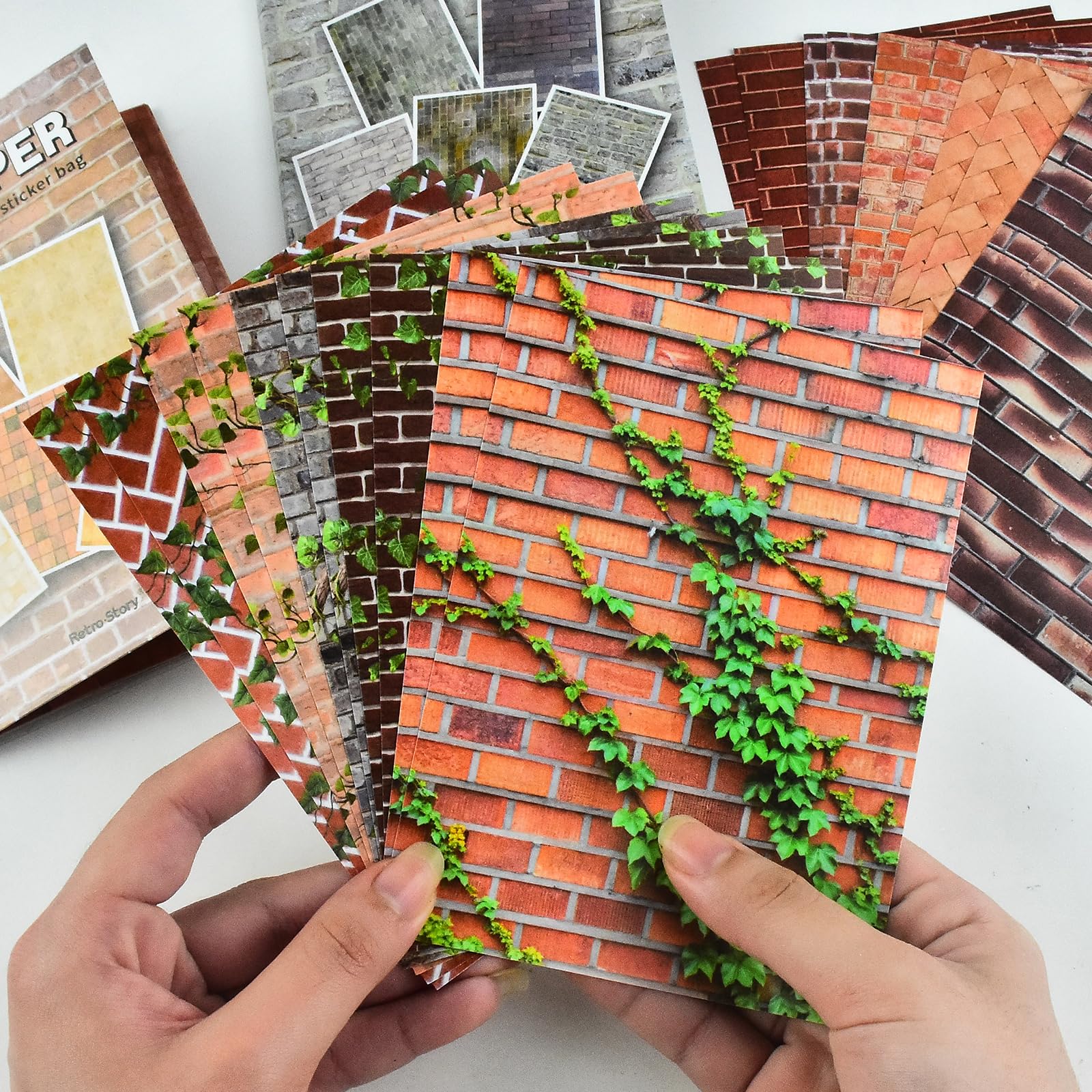 Amazon.com: 60 Sheets Self-Adhesive Dollhouse Wallpaper Flooring