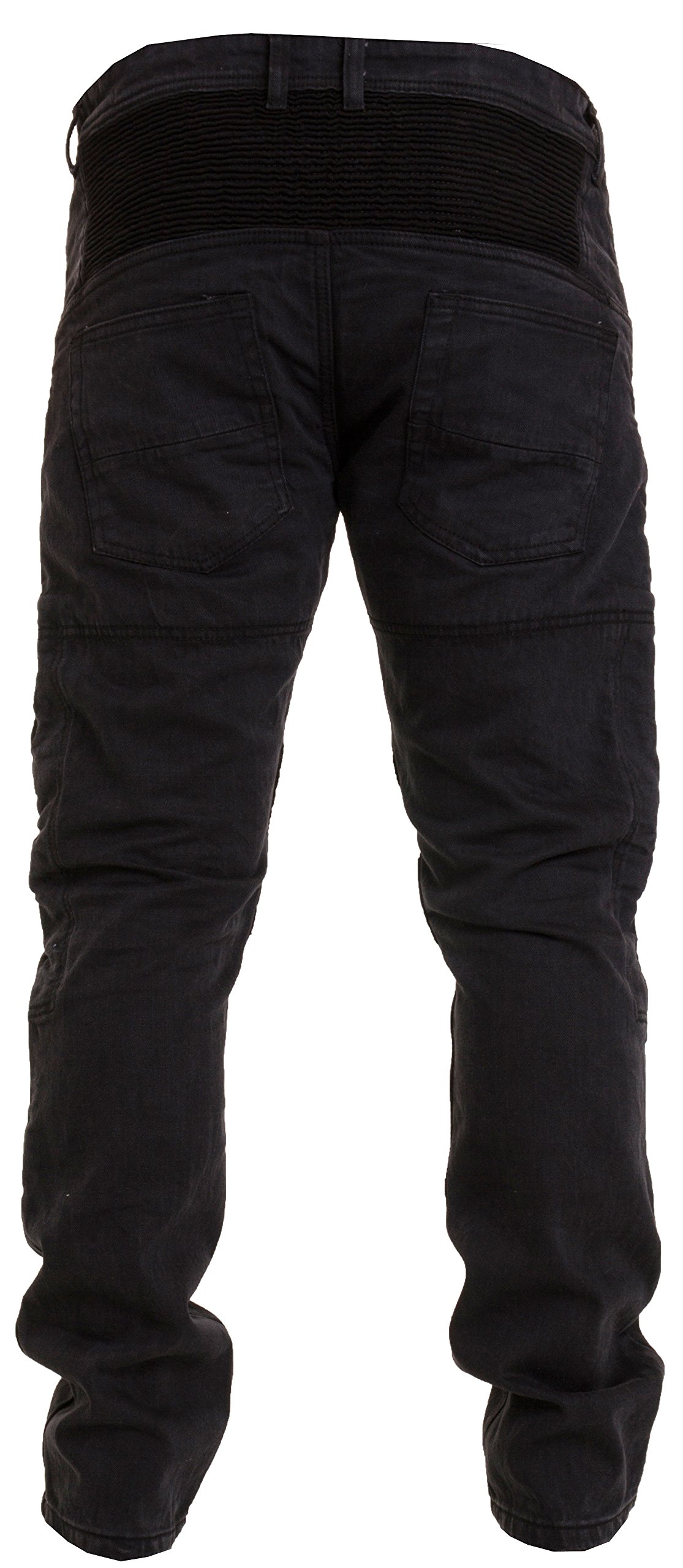Herren Motorradhosen mit Schutz, Motorrad Bikerhose mit schützendem Aramidfutter, Motorrad Jeans fur Herren mit Hüft- und Knieprotektoren RP-021