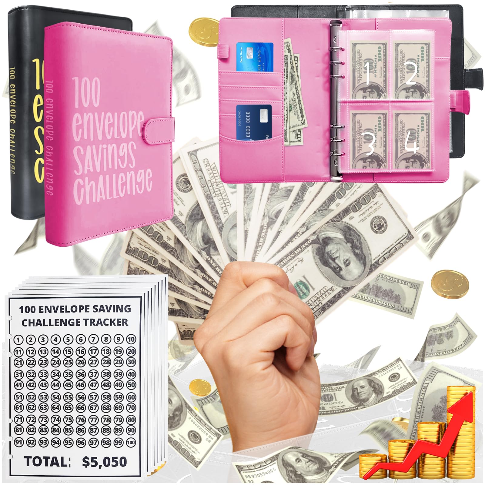 Amazon.com : 100 Envelopes Money Saving Challenge, Easy and