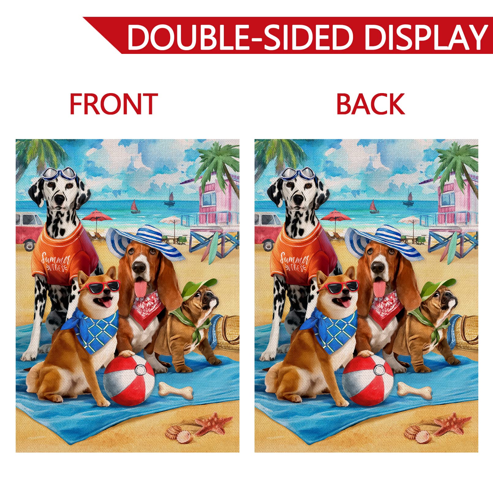 Dreamxiang Drapeau De Jardin Double Face Pour Décoration D