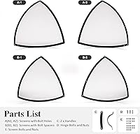 Vista 7 de SUNCREAT Accesorio para cubierta de chispas para fogatas al aire libre, protector de pantalla redondo de fácil apertura para patio, tapa de brasas