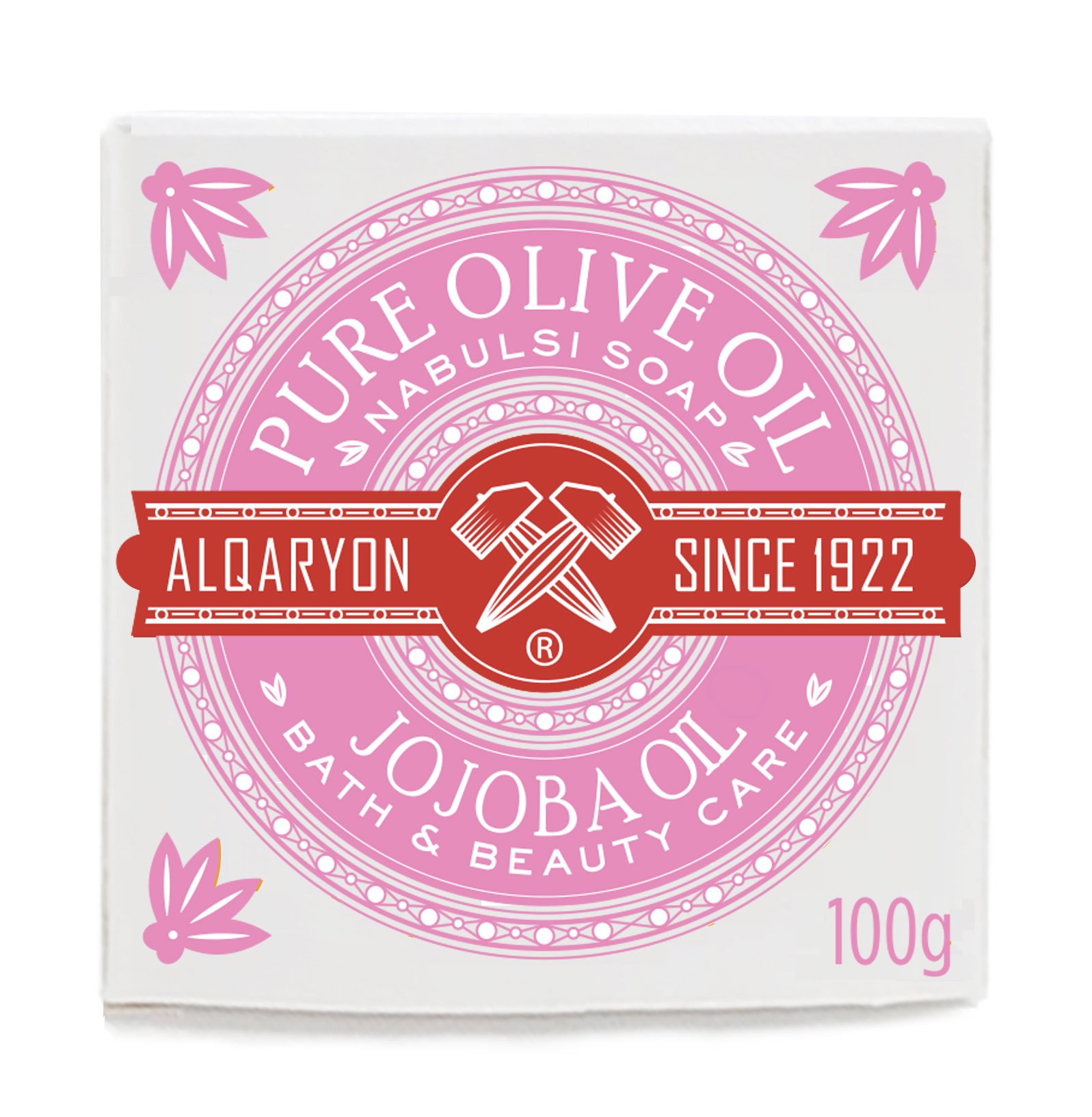 Jojoba Oil & Olive Oil Bar Soaps, Bath & Beauty Care, Pack of 4 Bars 100g