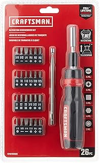 CRAFTSMAN Ratcheting Screwdriver Set, 26-Piece (CMHT68001)