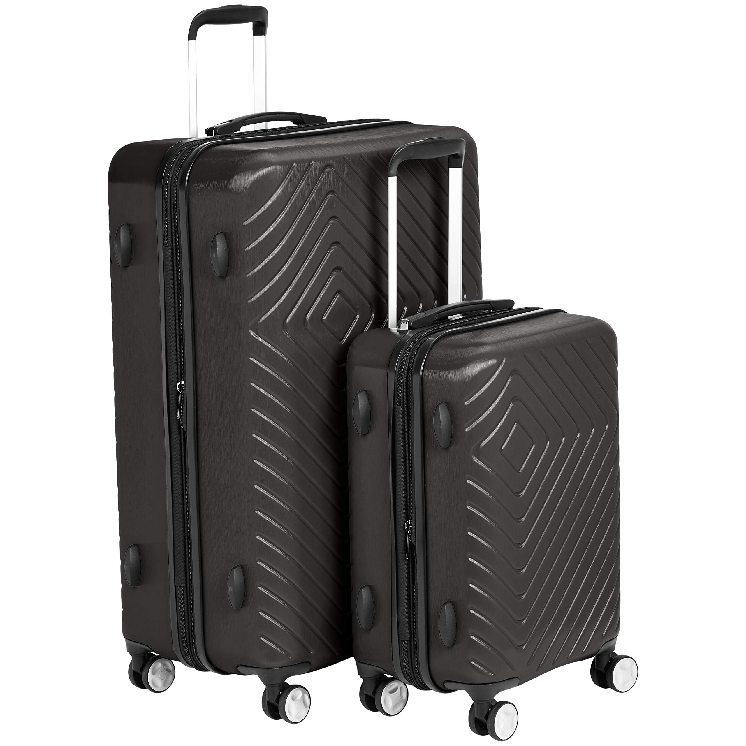 Cream Basics 2 Piece Geometric Hard Shell Expandable Luggage Spinner