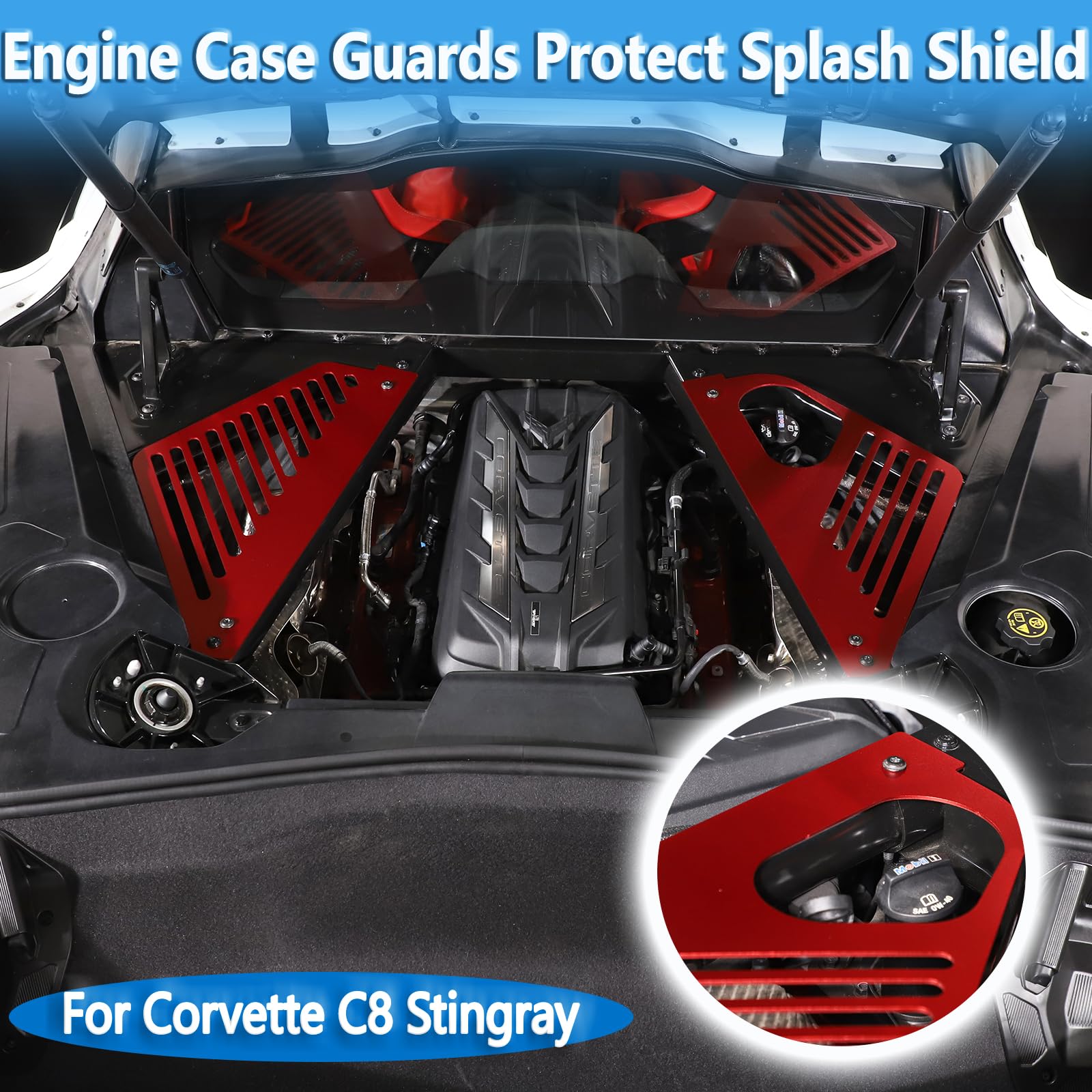 ２０２４年式　コルベット　C8 V型エンジン用カバー Amazon.com: Engine Bay Side Panel Cover Trim Compatible with