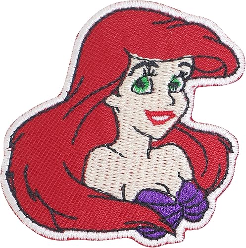 Parche bordado de princesa para planchar para bricolaje y reparación de jeans, chaqueta, bolsa para coser emblema, parches para planchar (riel)