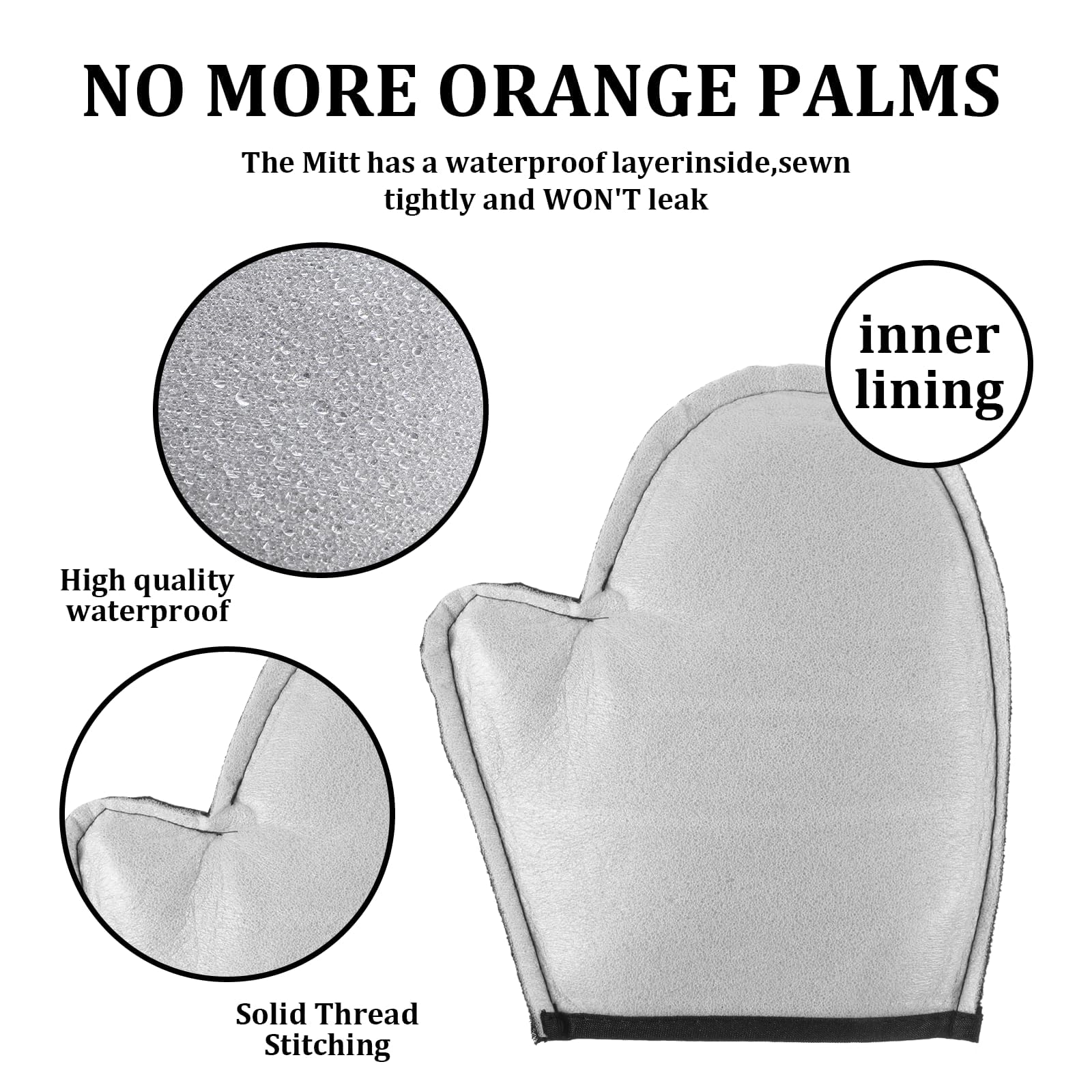 4pcs Tan Removal Self Tanner Mitt, Sunscreen Application Accessories Tanning Gloves, Home Tanning Travel Beauty Routine, Outdoor Sun Protection, Black Application 1