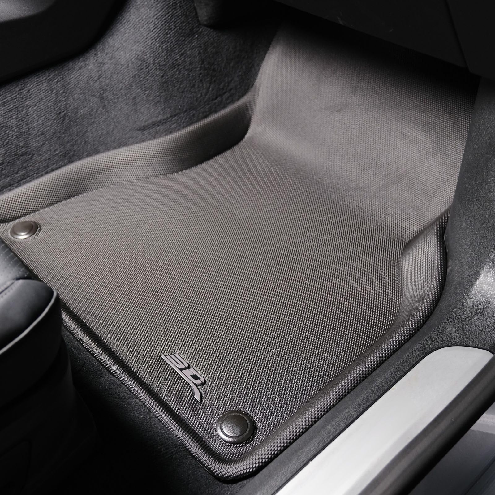 3D MAXpider Kagu Floor Mat Black Compatible with Porsche Macan Electric 2025 - Front Row — view 3