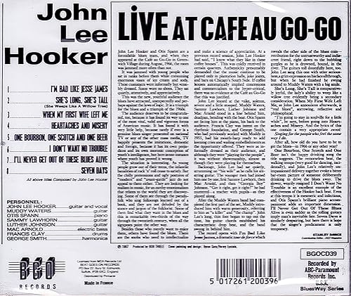 Miniatura 2 de Live at Cafe Au-Go-Go