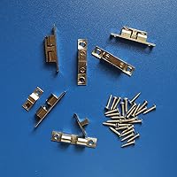 Vista 6 de Ball Catch Omitfu - Juego de 6 rodillos de tensión de doble bola de latón macizo chapado en cromo ajustable con tornillos