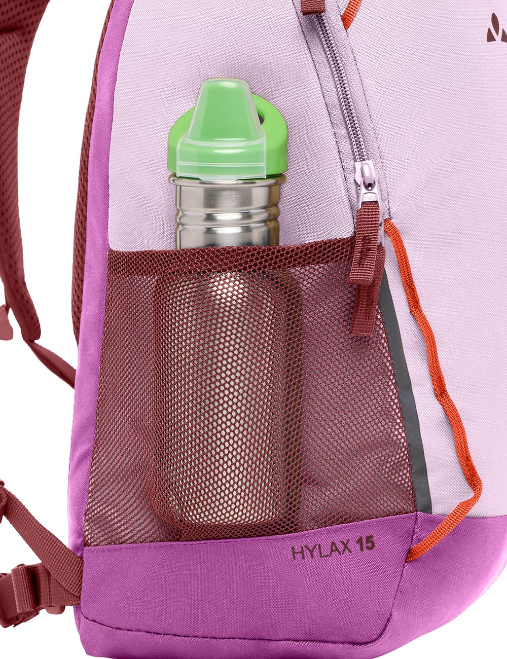 VAUDE Hylax 15 Kinderrucksack, gepolstert – Raspberry | Kinderrucksack mit 15L Volumen – Wanderrucksack für Kinder mit verstellbarem Tragesystem – gepolsterte Schulterträger