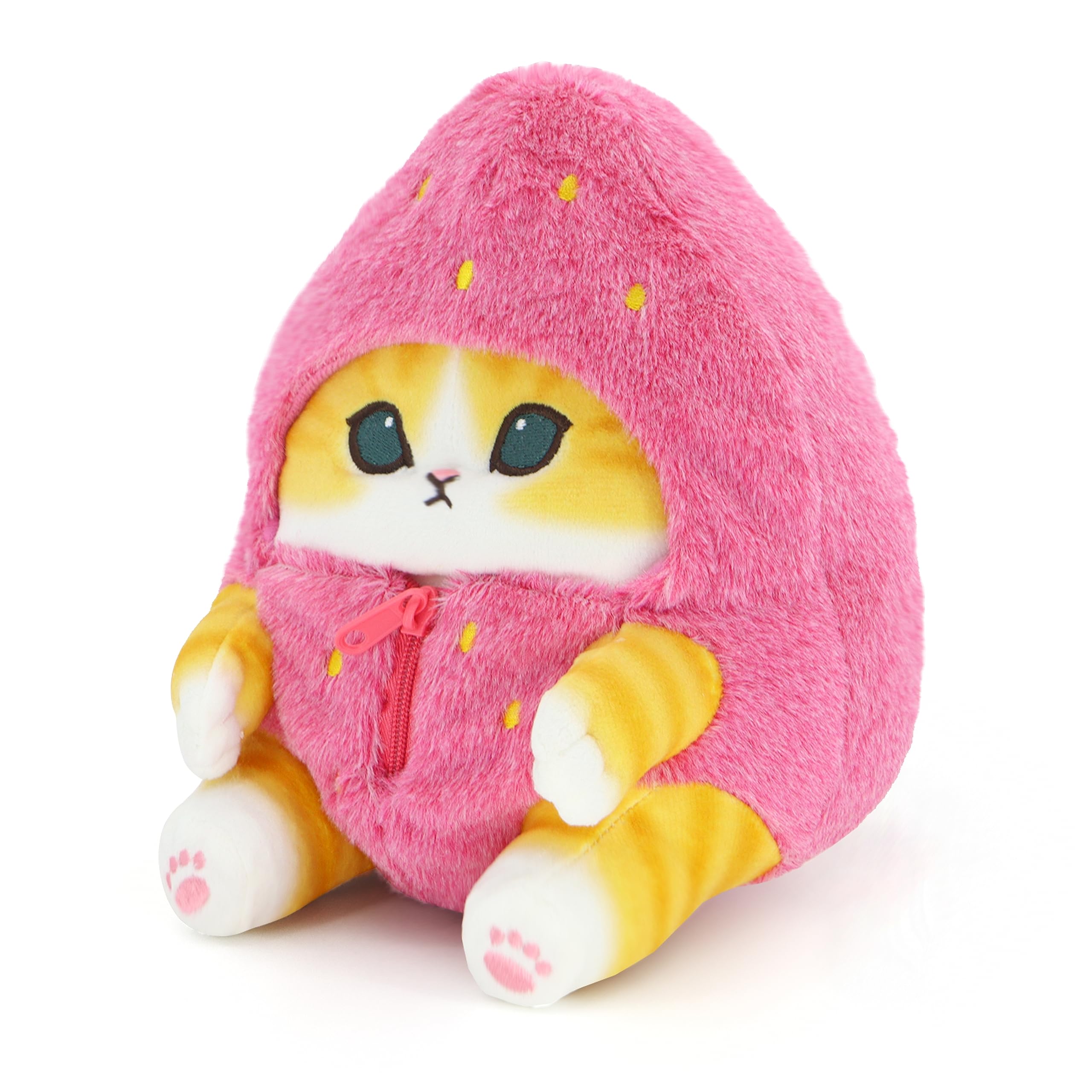 CNAANA Kawaii Shark Cat Plush Toy Stuffed Animal Doll, Soft Pillow for Boys & Girls (Cat-B, 20cm/7.8in)