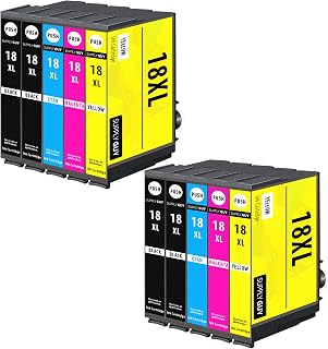 SupplyGuy 10 XL Ink cartridges compatible with Epson 18XL for Expression Home XP205 XP215 XP225 XP302 XP305 XP312 XP315 XP322 XP325 XP402 XP405 XP412 XP415 XP422 XP425