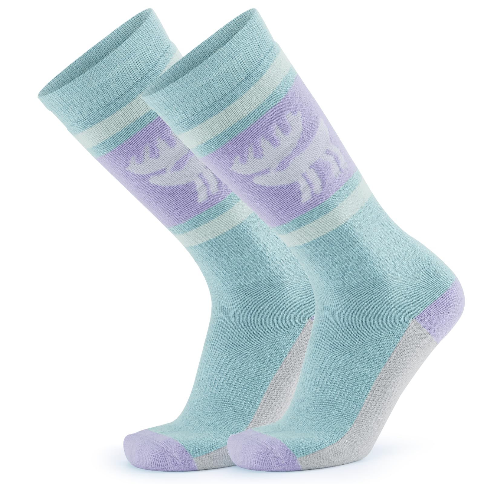 Skarpetki Narciarskie Zimowe Skarpety Termiczne Wykonane z Wełny Merynosów 1 Para Skarpety Miękkie i Ciepłe Skarpety do Jazdy na Nartach na Łyżwach Snowboarding Unisex Rozmiar 37-42/43-48