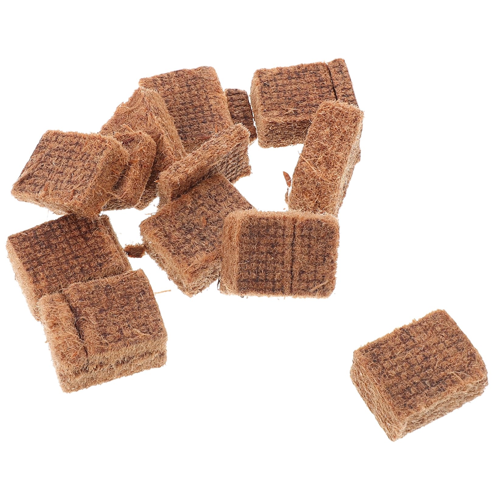 Hemoton Versatile Fire 10 Pack Square Carbon Starter Cubes for BBQ Grill Outdoor Fire Pits Fast Ignition for Adventures