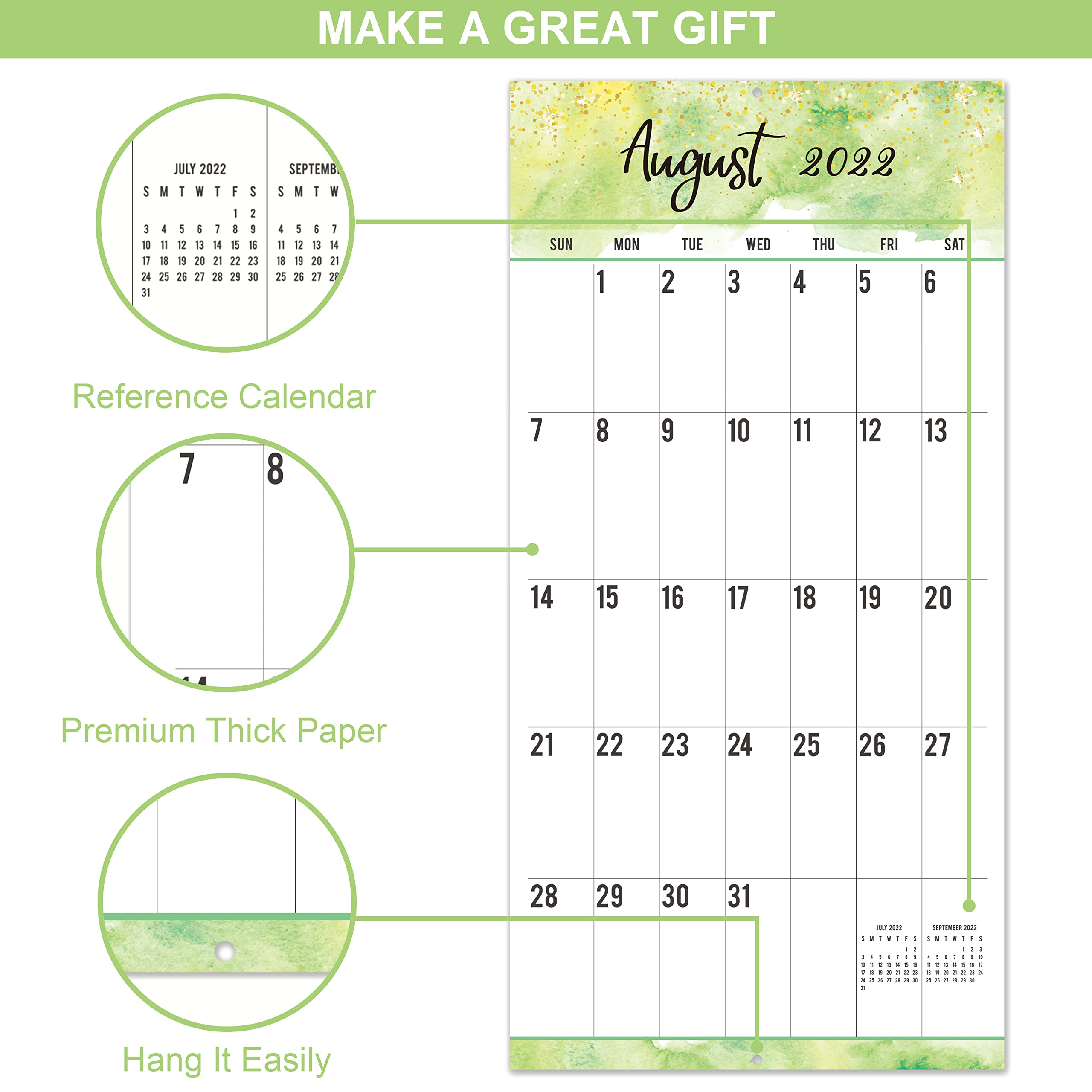 Buy 20222023 Wall Calendar 18Month Monthly Wall Calendar, Jul. 2022